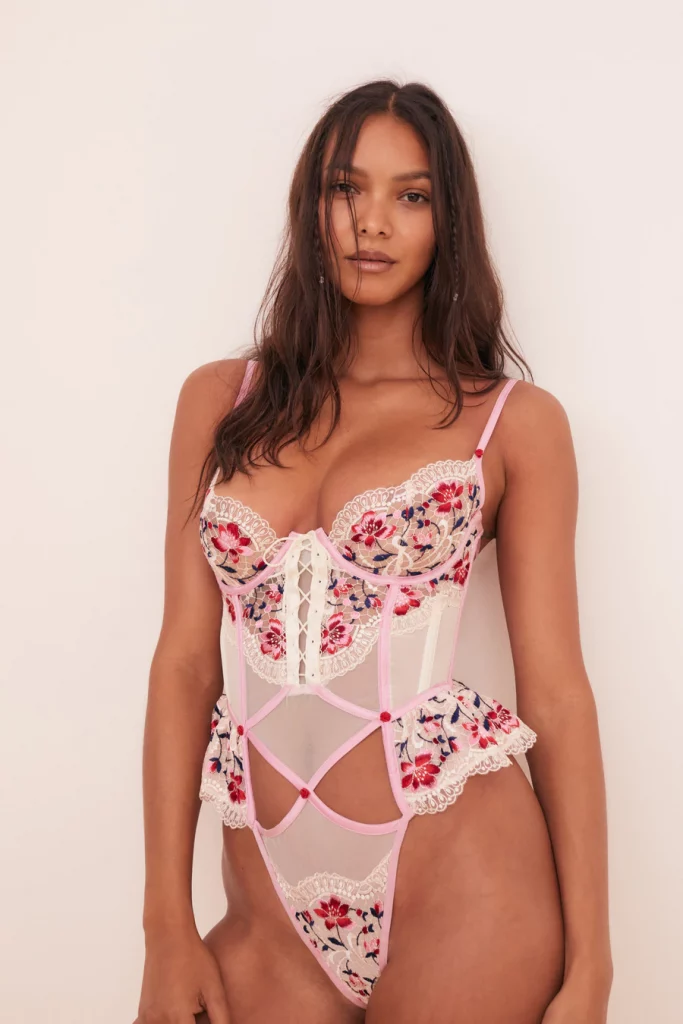 floral lingerie