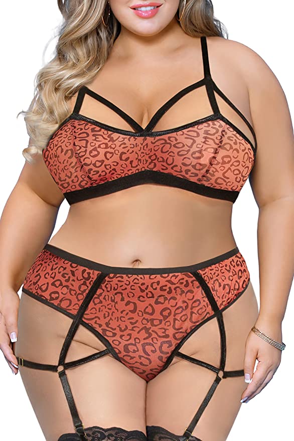 high waist lingerie set