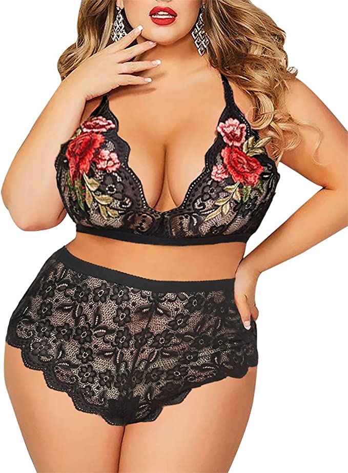 flower pattern lingerie